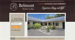 Desktop Screenshot of belmontmotorlodge.co.nz