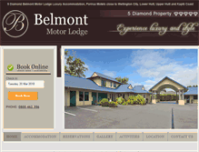 Tablet Screenshot of belmontmotorlodge.co.nz